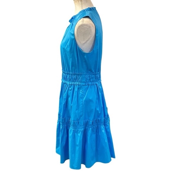 Lilly Pulitzer NWT Elina Stretch Ruffle Dress, Midi Sundress, Blue Size 8 - Picture 8 of 11